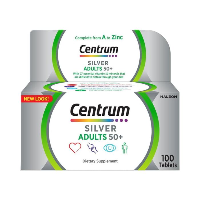 Centrum Silver Adults+50 Tab 100S Centrum Silver Adults+50 Tab 100S