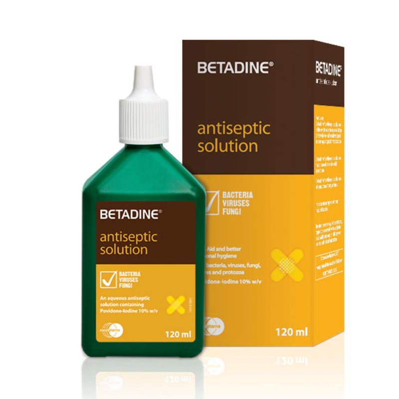 BETADINE ANTISEPTIC SOLUTION 120ML BETADINE ANTISEPTIC SOLUTION 120ML