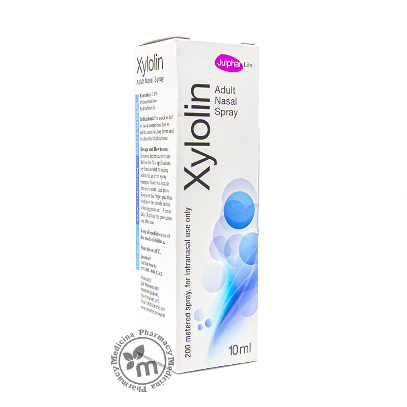 xylolin 0.1% adult nasal spy 10ml