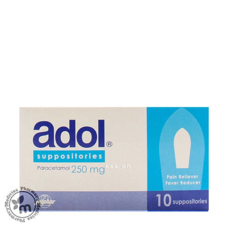 ADOL 250MG SUPP 10S ADOL 250MG SUPP 10S
