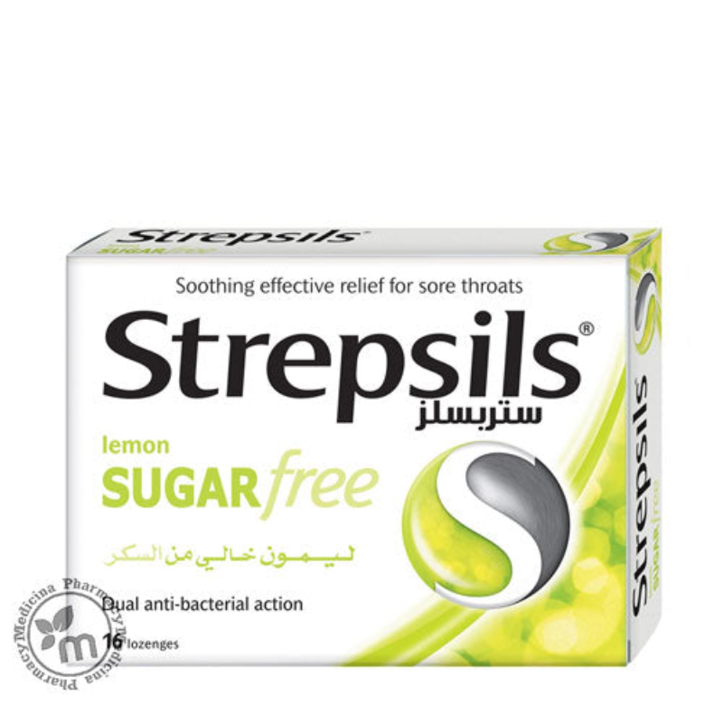 strepsils lemon sf lozenges 16s