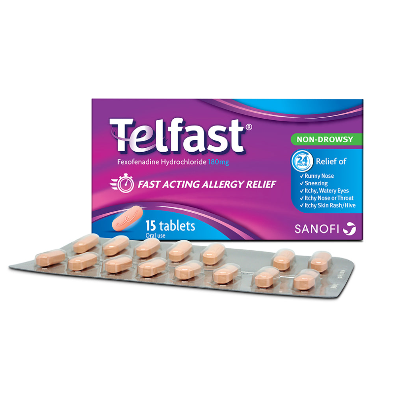 TELFAST 180MG TAB 15S TELFAST 180MG TAB 15S