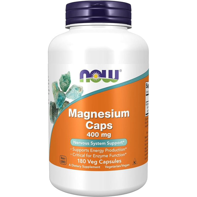 now magnesium 400mg caps-180s