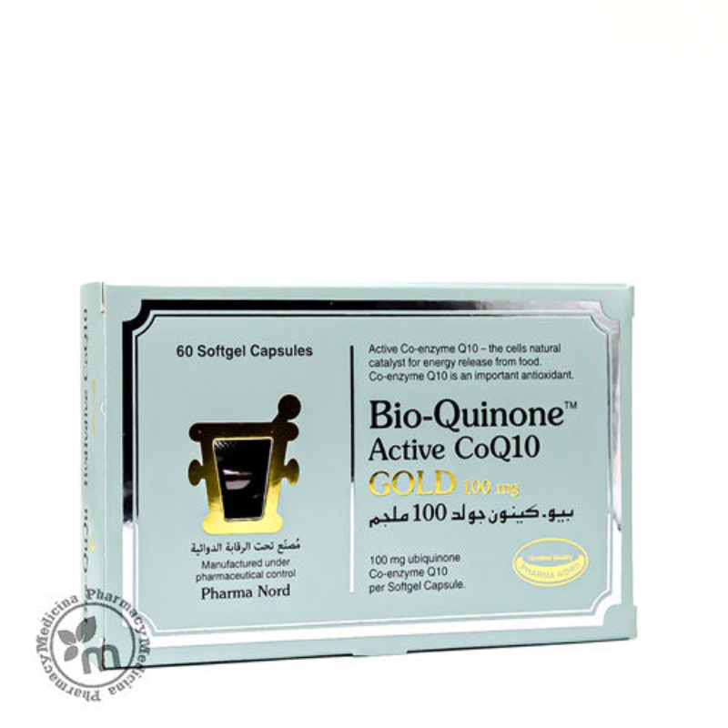 pn bio quinone active coq10 gold 100mg sgels 60s