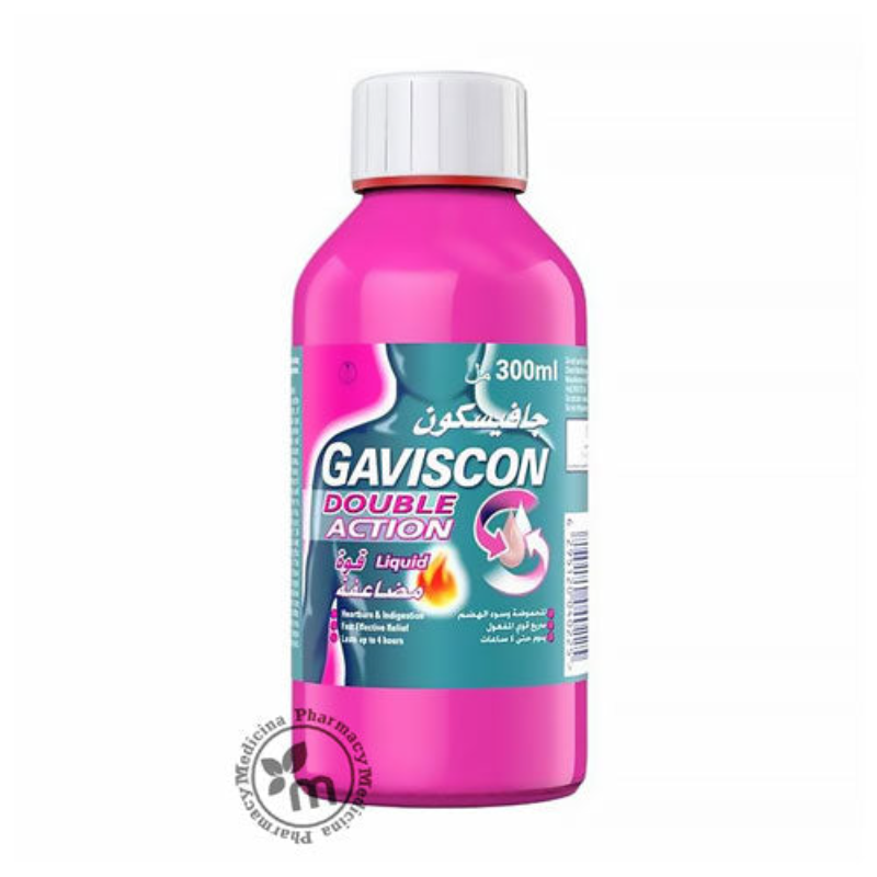 GAVISCON DOUBLE ACTION MINT LIQ SUSP 300ML GAVISCON DOUBLE ACTION MINT LIQ SUSP 300ML
