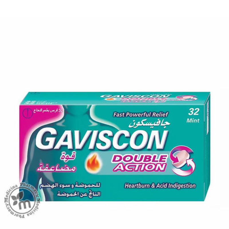 GAVISCON DOUBLE ACTION CHEW TAB 32S