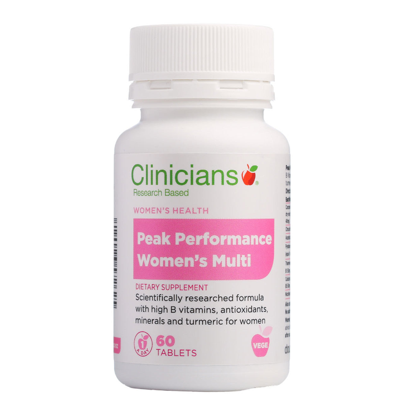 clinicians peak performance women multi tab 60s