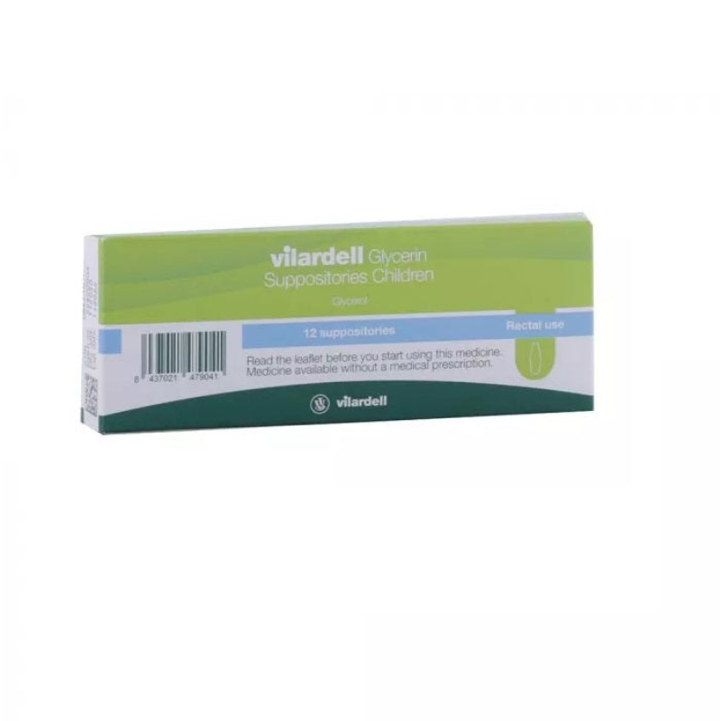 VILARDELL GLYCERIN SUPPOSITORIES CHILDREN 12'S