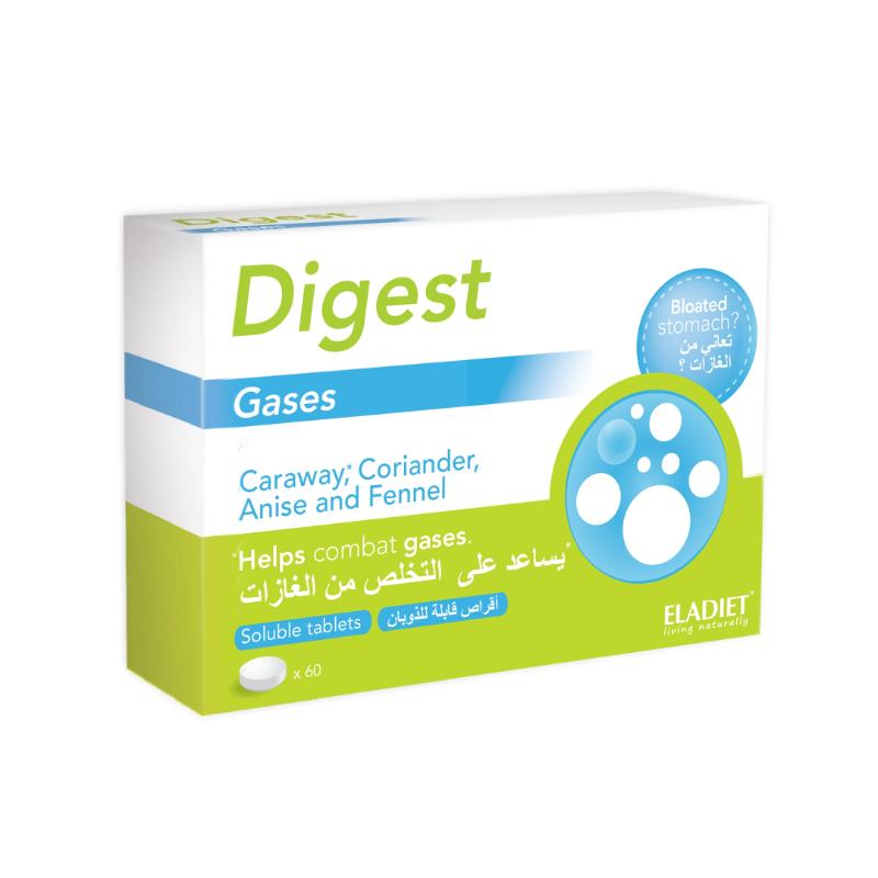 DIGEST GASES SOLUBLE TAB 60'S