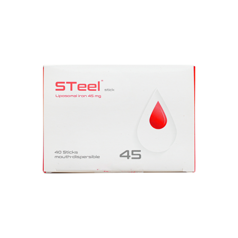 steel liposomal iron 45mg stick 40s