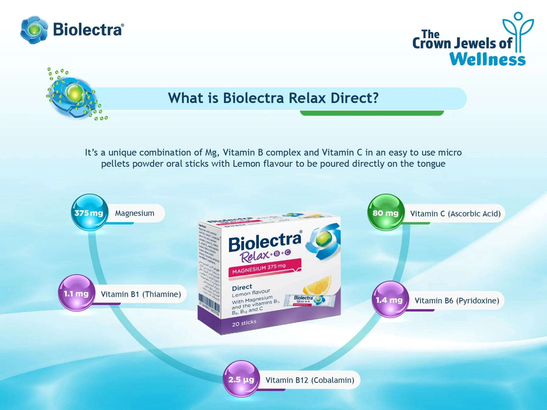 هيرميس بيوإلكترا ريلاكس دايركت ستيك 20 كيس