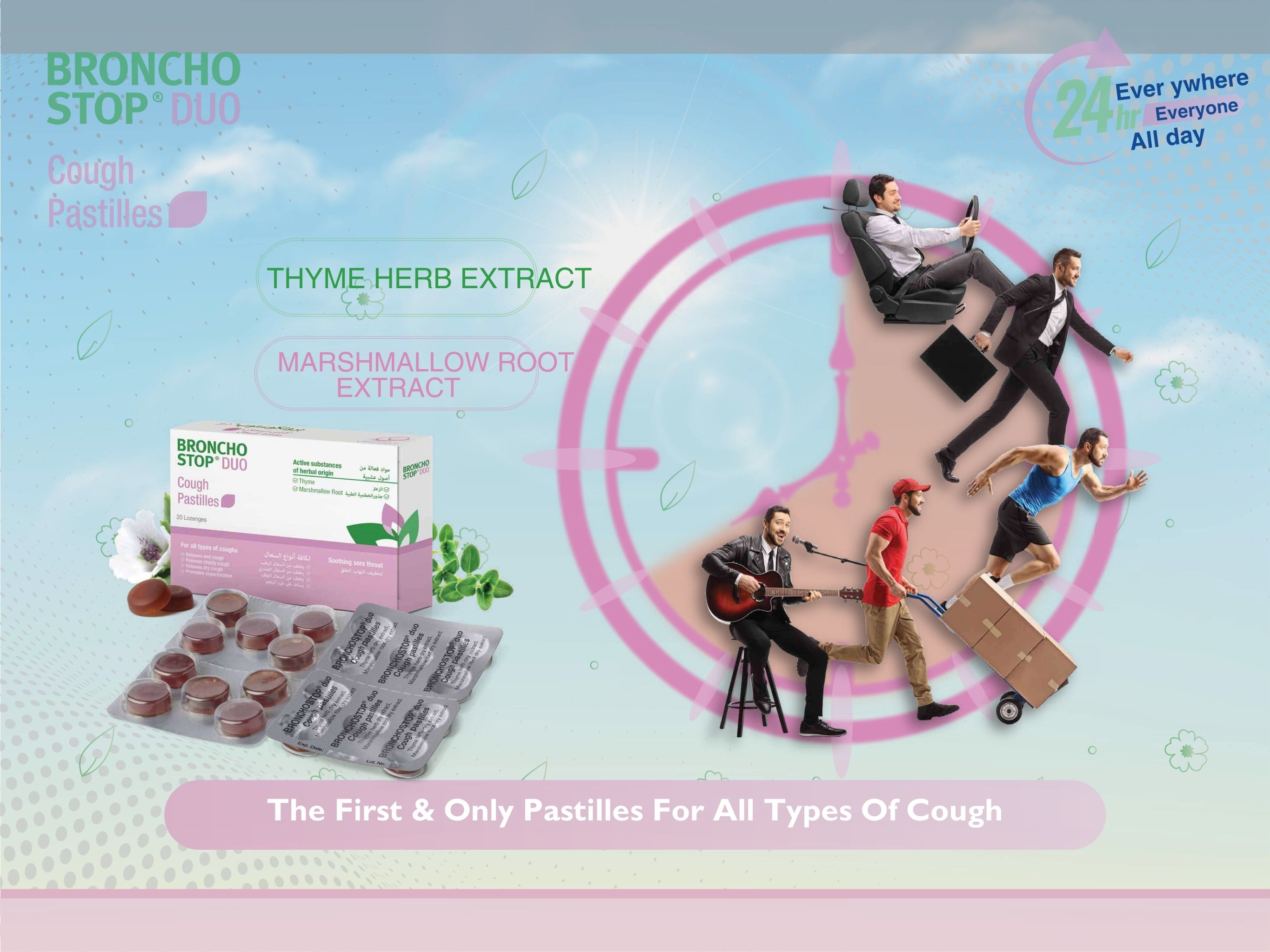 bronchostop duo cough pastilles 20s