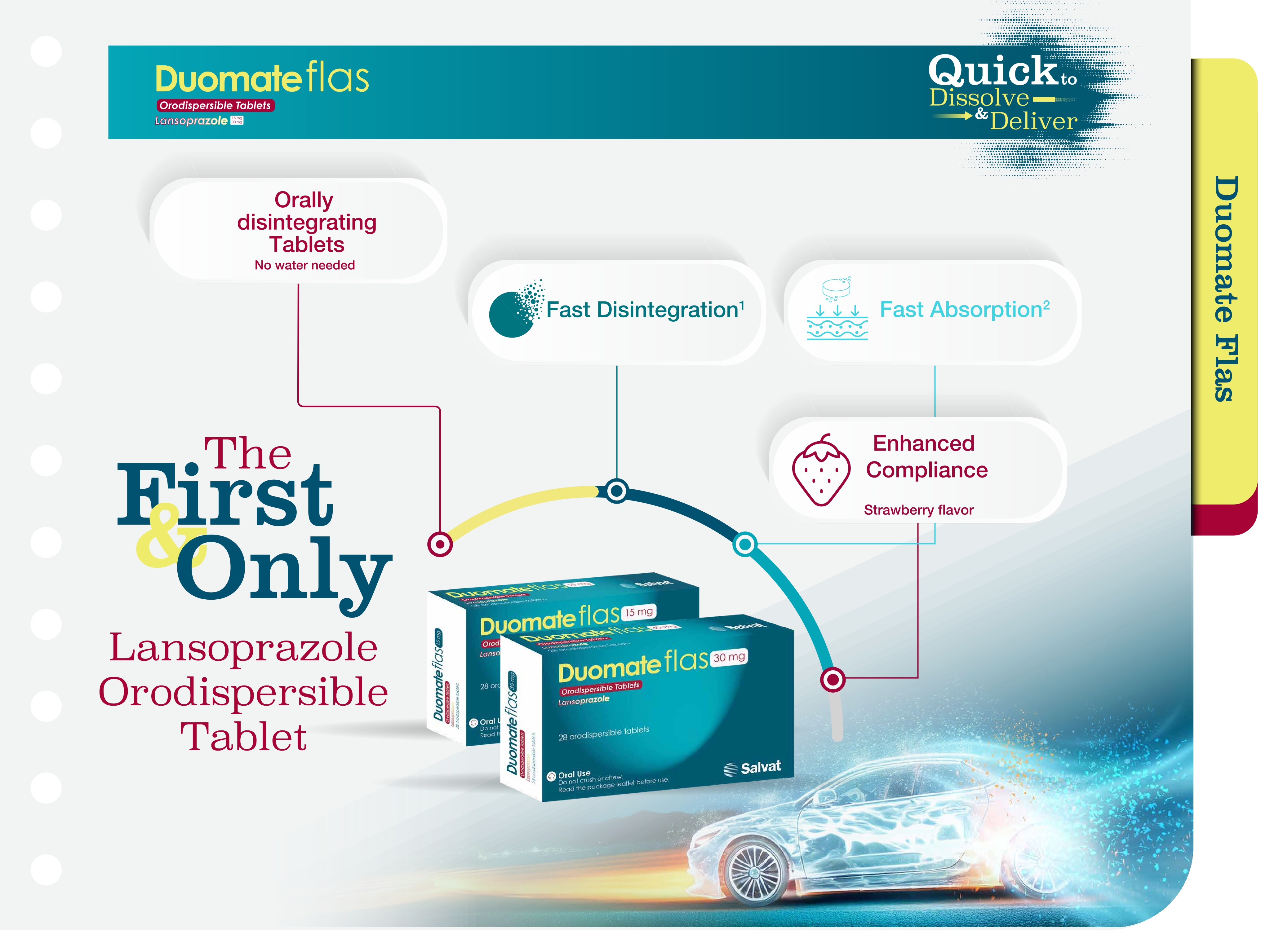 DUOMATE FLAS 30MG ODT TAB 28S