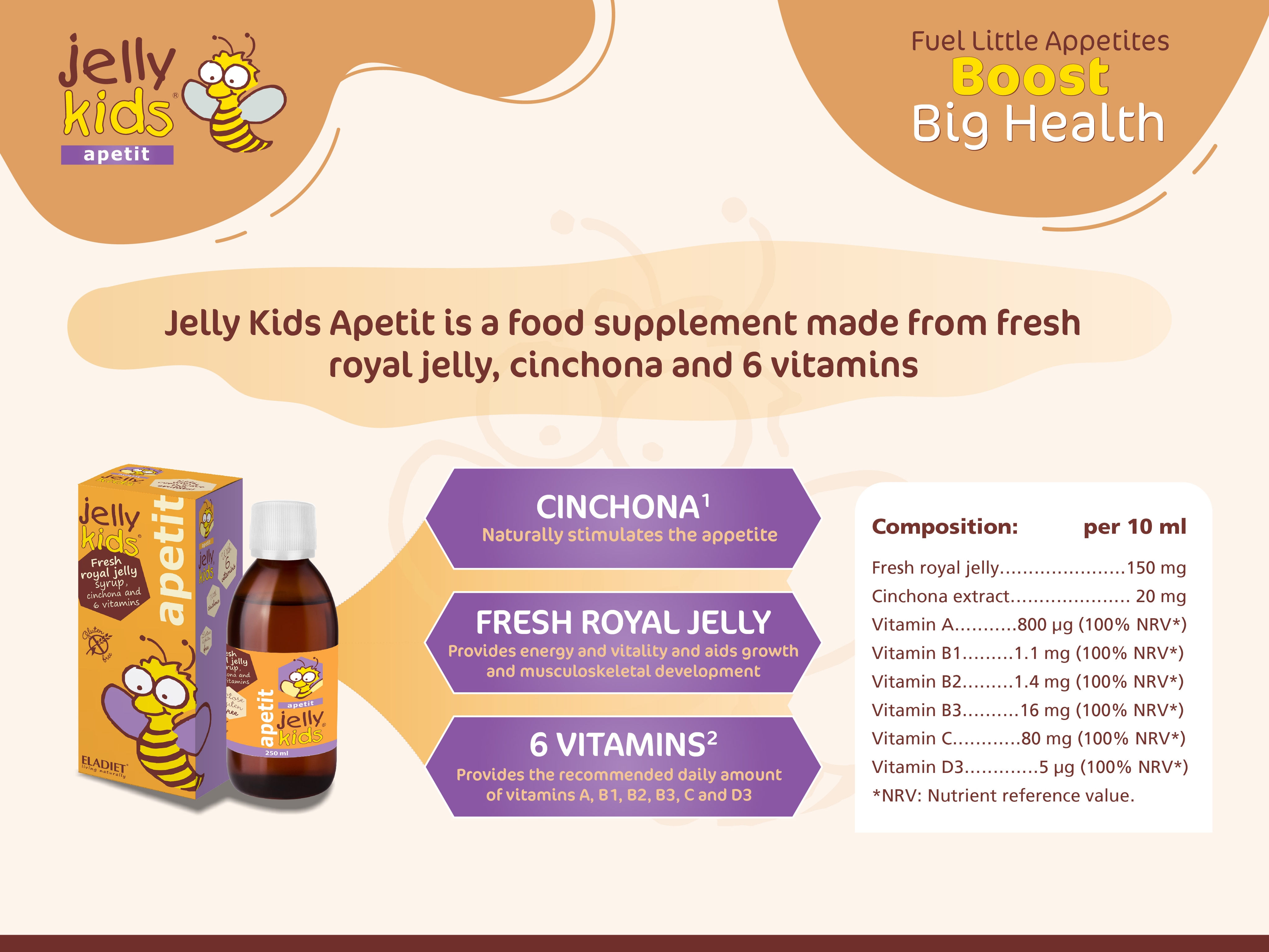 jellykids apetit strawberry 250ml